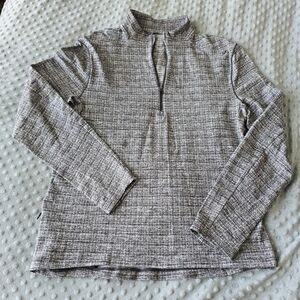 Lululemon Men's Surge 1/4 Mock Neck Pullover Grey Sz M